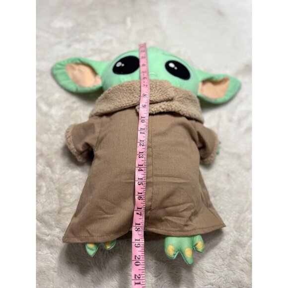 Star Wars Grogu Baby Yoda Plush Doll With Brown Sherpa Jacket 18" - Picture 2 of 6
